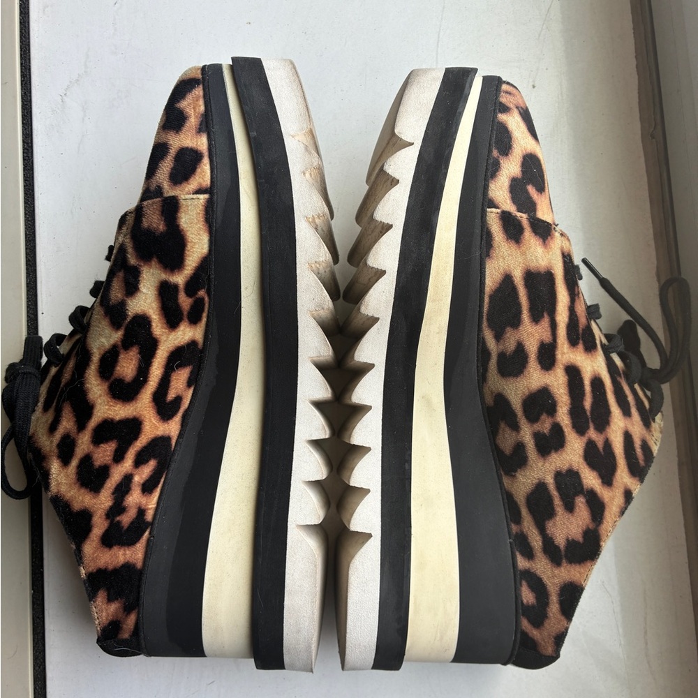 Stella McCartney Elyse Leopard-Print Platform Sneaker Mule sz 40 (9.5) Women